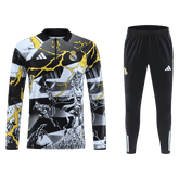 Real Madrid x MARVEL Zipper Sweatshirt Kit(Top+Pants) 25/26 Black