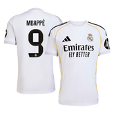 MBAPPÉ #9 Real Madrid Home Soccer Jersey 2025/26 White