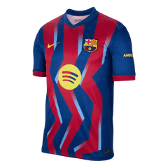 RAPHINHA #11 Barcelona Fourth Soccer Jersey 25/26 Red&Blue