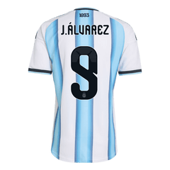 J.ÁLVAREZ #9 Player Version Argentina Home Soccer Jersey World Cup 2026 Blue&White