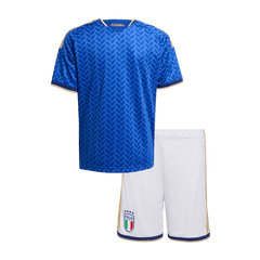 Kid's Italy Home Soccer Jersey Kit(Jersey+Shorts) 25/26 Blue