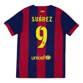 Barcelona SUÁREZ #9 Home Fußballtrikot Retro 2014/15