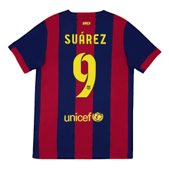 Barcelona SUÁREZ #9 Home Fußballtrikot Retro 2014/15