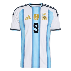 J.ÁLVAREZ #9 Player Version Argentina Home Soccer Jersey World Cup 2026 Blue&White