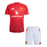 Maillot de football domicile Manchester United authentique 2024/25 (maillot + short)