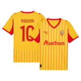 THAUVIN#10 RC Lens Home Soccer Jersey 25/26 Red&Yellow