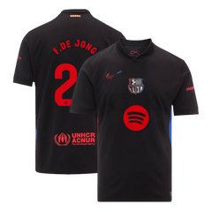 Barcelona F.DE JONG #21 Away Soccer Jersey 2024/25- Spotify Logo Without Text