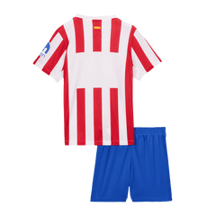 Kid's Atletico Madrid Home Soccer Jersey Kit(Jersey+Shorts) 2025/26 Red&White