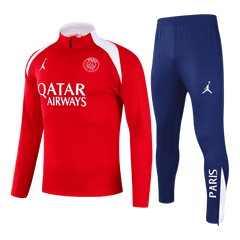 PSG Zipper Sweatshirt Kit(Top+Pants) 25/26 Red