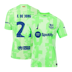 Barcelona F.DE JONG #21 Third Away Soccer Jersey Authentic 2024/25 - UCL Edition