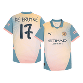 Manchester City DE BRUYNE #17 Fourth Away Soccer Jersey Authentic 2024/25 - Definitely City