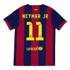 Maillot de football rétro domicile NEYMAR JR #11 du FC Barcelone 2014/15