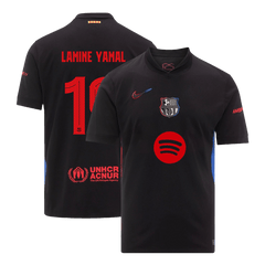 Barcelona LAMINE YAMAL #19 Away Soccer Jersey 2024/25 - Spotify Logo Without Text