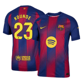 KOUNDE #23 Authentic Barcelona Home Soccer Jersey 2025/26 Red&Blue