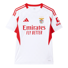 Benfica Third Away Soccer Jersey 2025/26 White
