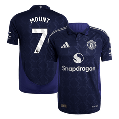 Maillot de football extérieur authentique Manchester United MOUNT #7 2024/25