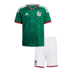 Kid's Mexico Home Soccer Jersey Kit(Jersey+Shorts) 25/26 Green