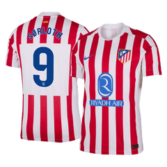 SØRLOTH #9 Player Version Atletico Madridl Home Soccer Jersey 25/26 Red&White