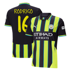 Manchester City RODRIGO #16 Away Soccer Jersey 2024/25 - UCL Edition