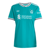 Women's Liverpool Third Away Soccer Jersey 25/26 Green