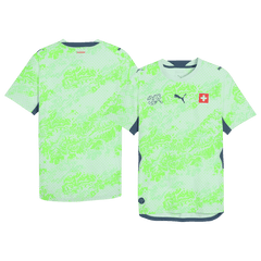 Switzerland Away Soccer Jersey World Cup 2026 Green