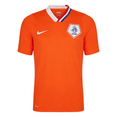 Men Retro Fan Version 2008 Netherlands Home Soccer Jersey Orange