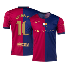 Barcelona COLDPLAY #10 Home Soccer Jersey 2024/25