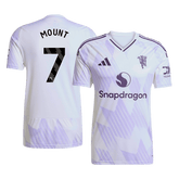 MOUNT #7 Manchester United Away Soccer Jersey 2025/26 White
