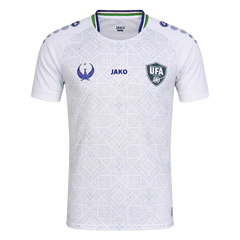Men Fan Uzbekistan Away Soccer Jersey World Cup 2026 White