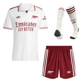 Arsenal Third Soccer Jersey Kit(Jersey+Shorts+Socks) 25/26 White