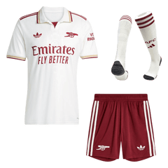 Arsenal Third Soccer Jersey Kit(Jersey+Shorts+Socks) 25/26 White