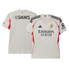Benfica Away Soccer Jersey 2025/26 Beige