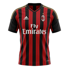 Retro 13/14 AC Milan Home Soccer Jersey Red&Black