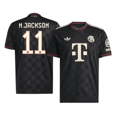 N.JACKSON #11 Bayern Munich Third Away Soccer Jersey 2025/26 Black