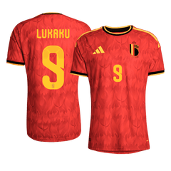 LUKAKU #9 Player Version Belgium Home Soccer Jersey World Cup 2026 Red