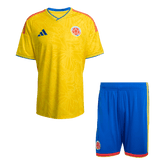 Colombia Home Soccer Jersey Kit(Jersey+Shorts) World Cup 2026 Yellow