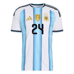 E. FERNÁNDEZ #24 Player Version Argentina Home Soccer Jersey World Cup 2026 Blue&White