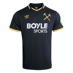 West Ham United Third Soccer Jersey 25/26 Black