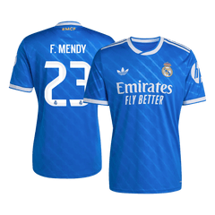 F. MENDY #23 Real Madrid Third Away Soccer Jersey 2025/26 Blue