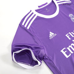 Real Madrid BENZEMA #9 Auswärts-Fußballtrikot Retro 2016/17