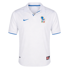 Men Retro Fan Version 1998 Italy Away Soccer Jersey White