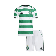 Kid's Celtic Home Soccer Jersey Kit(Jersey+Shorts) 25/26 Green&White