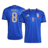 TONALI #8 Italy Home Soccer Jersey World Cup 2026 Blue