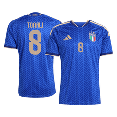 TONALI #8 Italy Home Soccer Jersey World Cup 2026 Blue