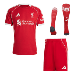 Liverpool Home Soccer Jersey Kit(Jersey+Shorts+Socks) 25/26 Red