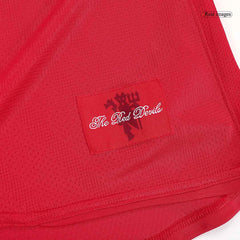 Maillot de football rétro Manchester United Ronaldo #7 Domicile 2007/08 - Manches longues (Finale UCL)