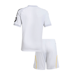 Kid's Real Madrid Home Soccer Jersey Kit(Jersey+Shorts) 2025/26 White