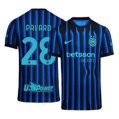 PAVARD #28 Authentic Inter Milan Home Soccer Jersey 2025/26 Blue&Black