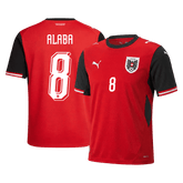 ALABA#8 Austria Home Soccer Jersey World Cup 2026 Red