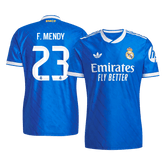 F. MENDY #23 Authentic Real Madrid Third Away Soccer Jersey 2025/26 Blue